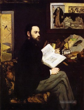  realismus - Porträt von Emile Zola Realismus Impressionismus Edouard Manet